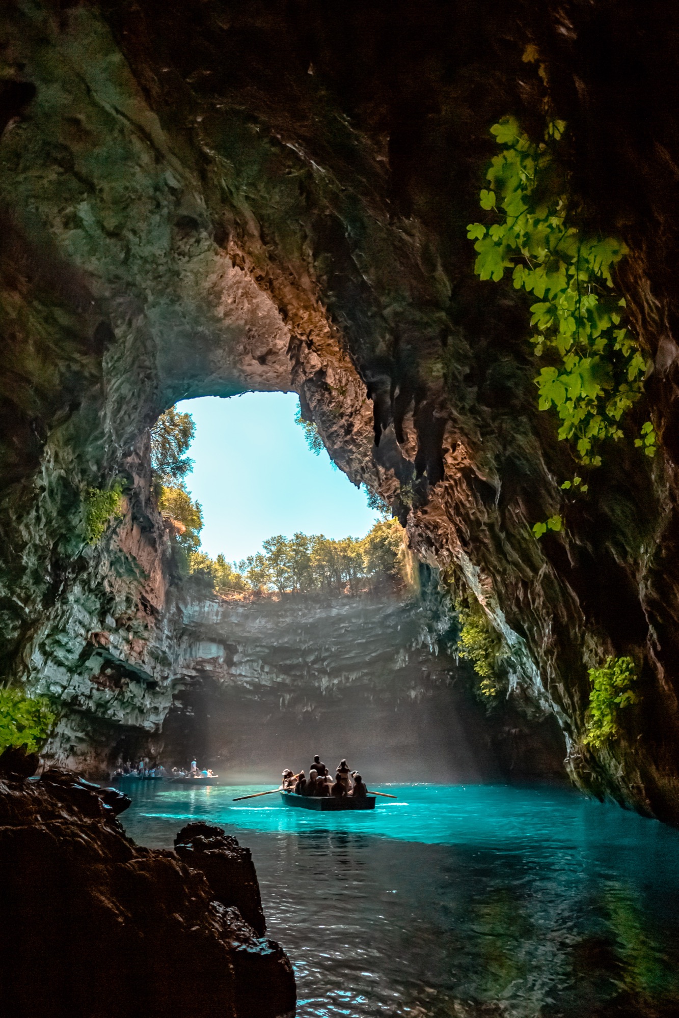 Melissani Cave underground lake, Kefalonia