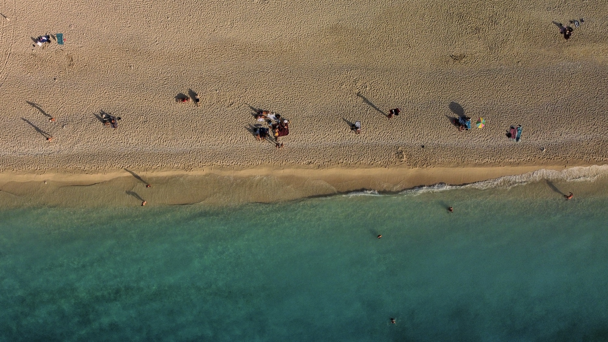 Aerial view of Myrtos Beach, Kefalonia